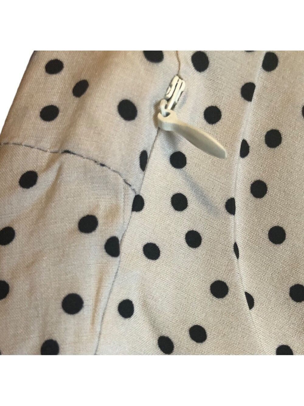 Polka Dot Print Ruffle MiniWrap Dress with Belt, Size XL - Picture 6 of 7